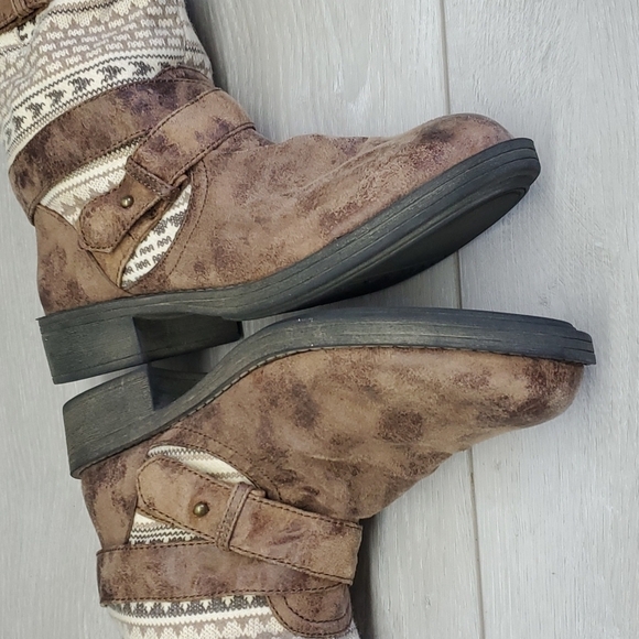 Roxy Womens Storm II Fur Aztec boho Hobo boots shoes sz 8 - Picture 8 of 12